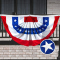 American USA Pleated Fan Flag 3X6 Feet American USA Bunting Decoration Flags