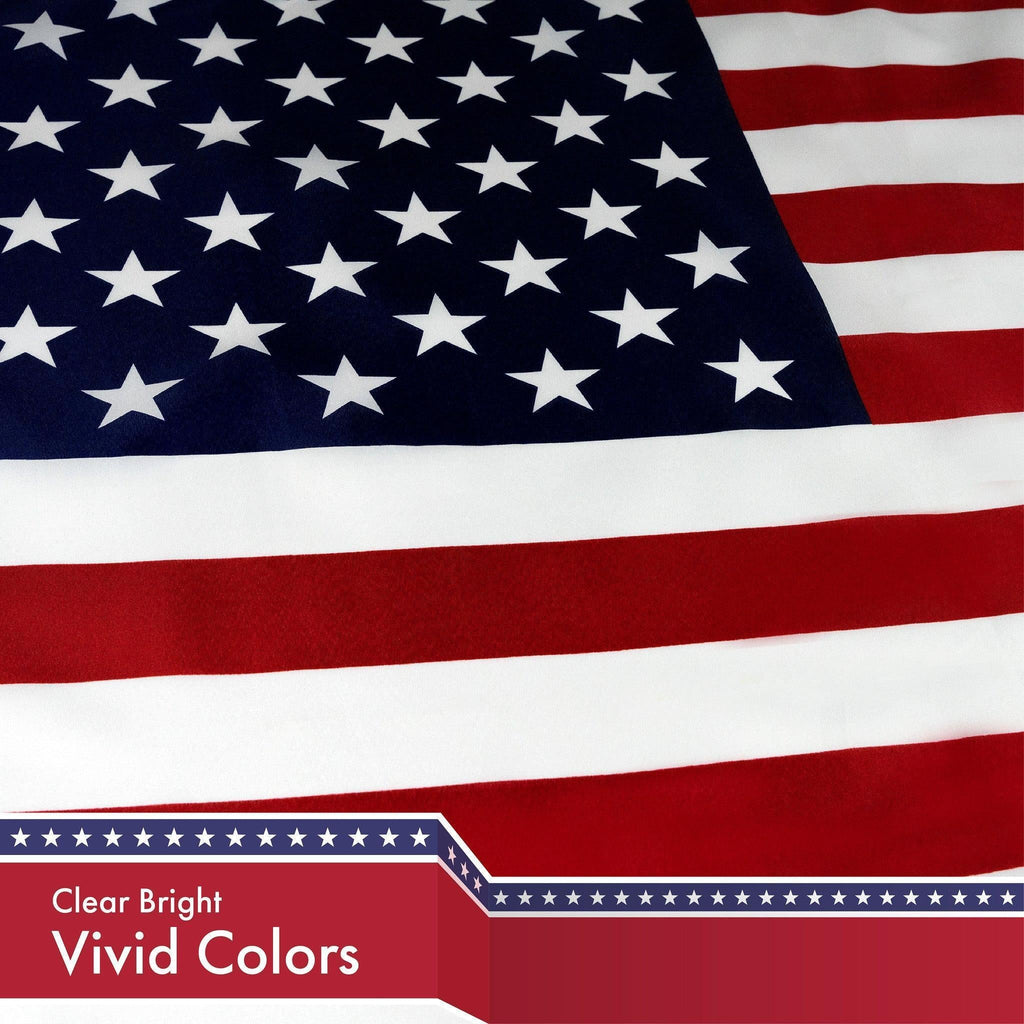 G128 Combo Pack: American USA Flag & American USA Black and White Flag 3X5 Ft Printed 150D Polyester