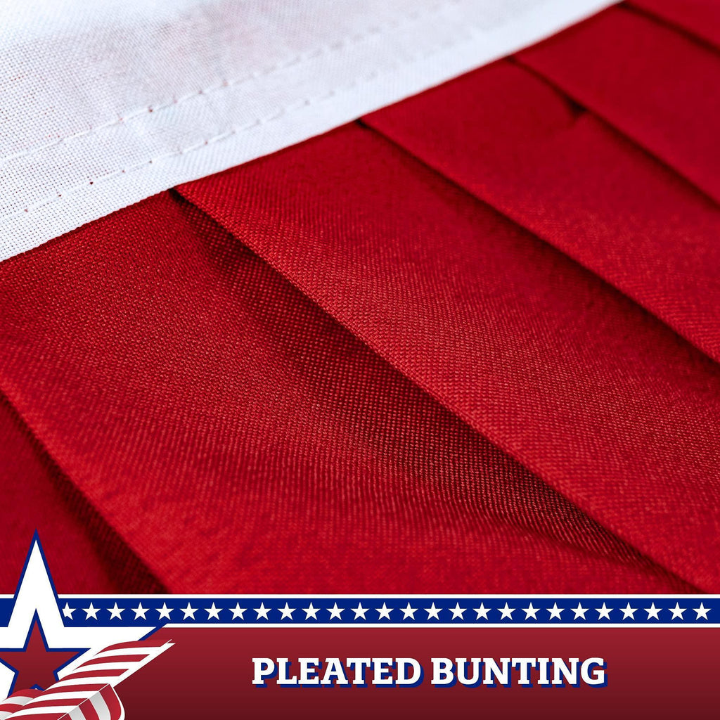 American USA Pleated Fan Flag 3X6 Feet American USA Bunting Decoration Flags